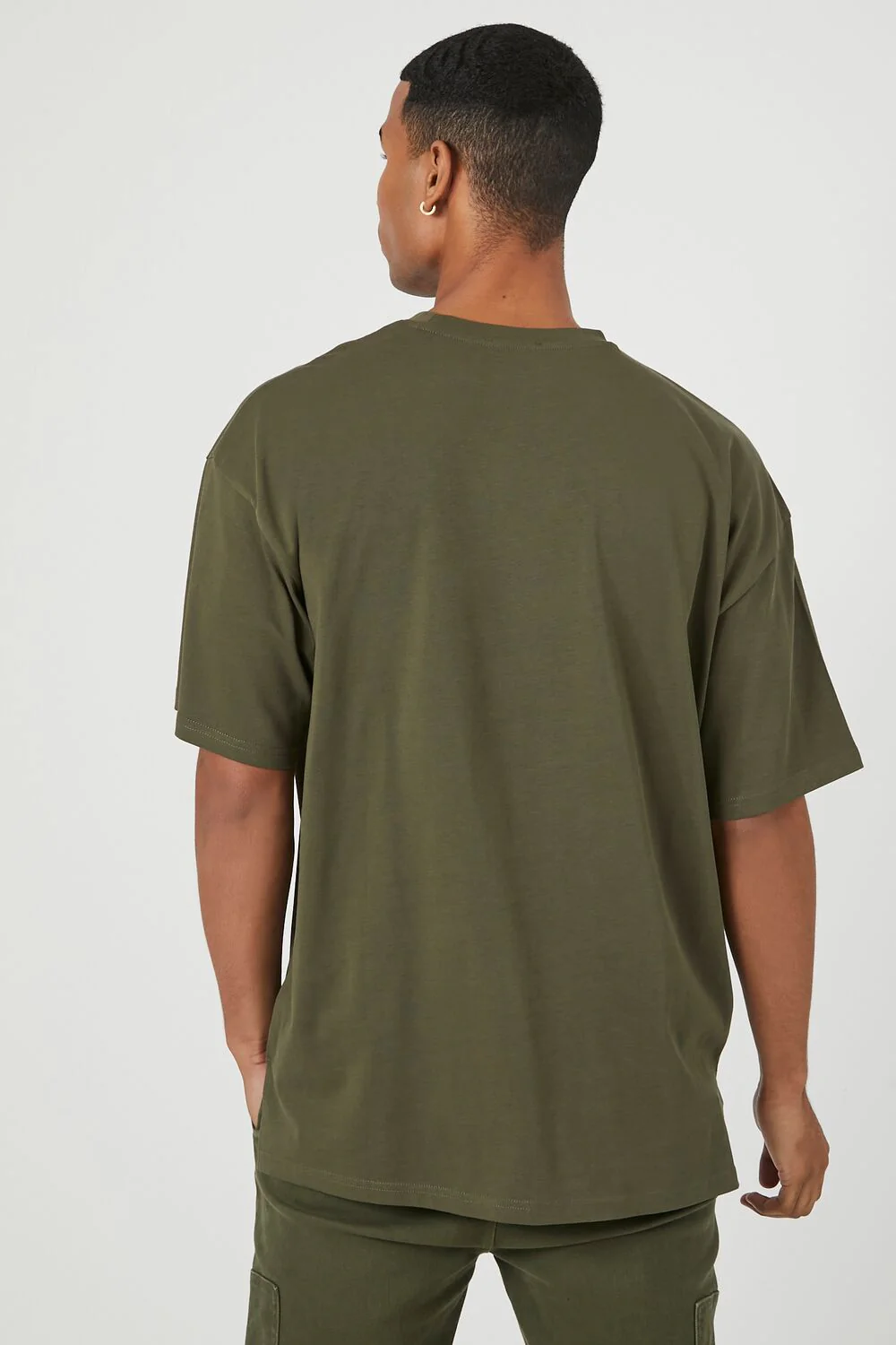 Cotton Crew High-Low Hem Tee - Image 19