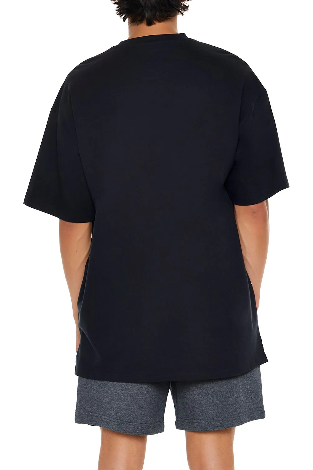 Cotton Crew High-Low Hem Tee - Image 4