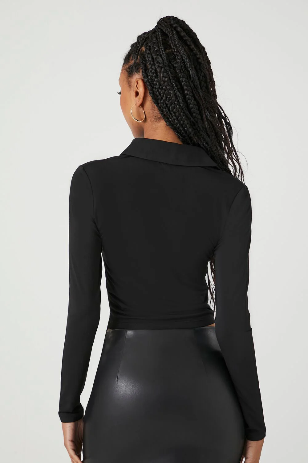 Ruched Long-Sleeve Shirt - Image 3