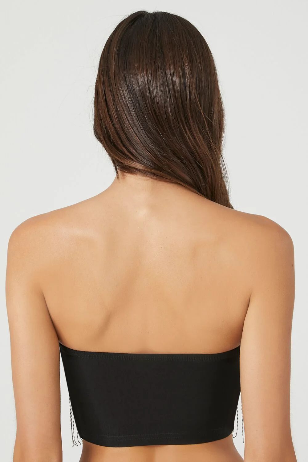 Rhinestone Fringe Tube Top - Image 3