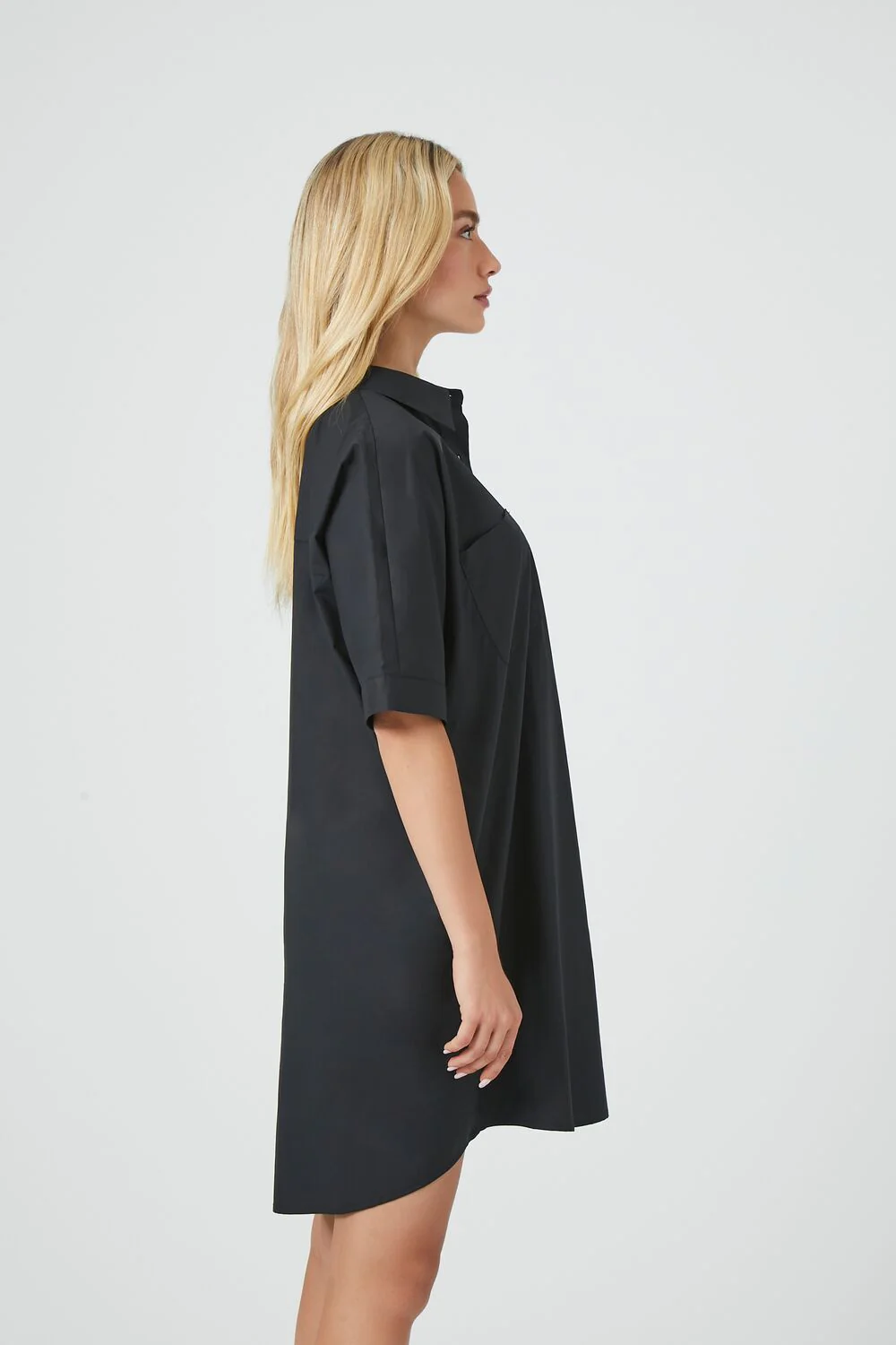 Poplin Mini Shirt Dress - Image 2