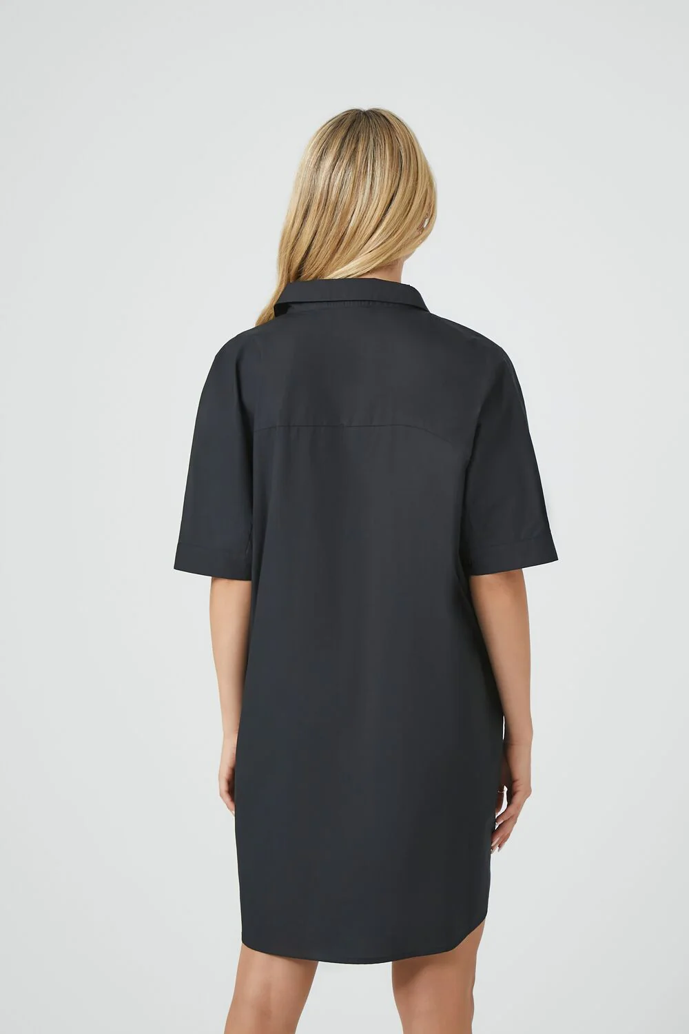 Poplin Mini Shirt Dress - Image 3