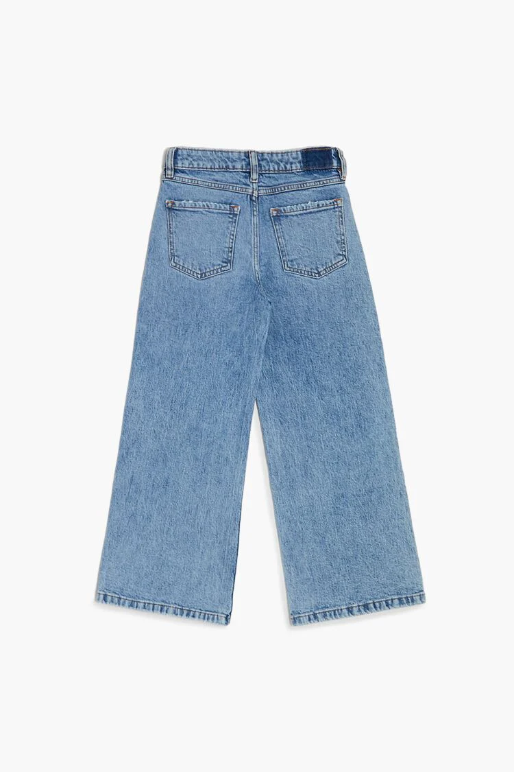 Girls  Stretch-Denim Wide Jeans (Kids) - Image 2