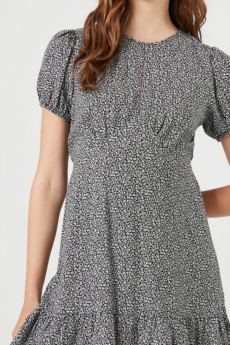Ditsy Floral Ruffle Mini Dress - Image 5