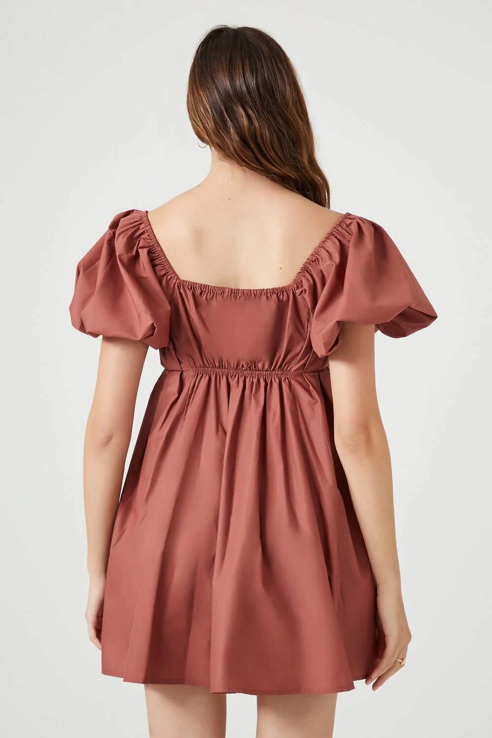 Pleated Babydoll Dress - Image 3