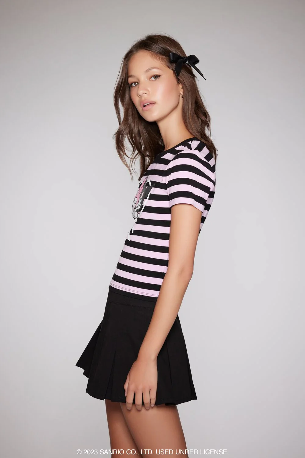 My Melody & Kuromi Striped Tee - Image 2