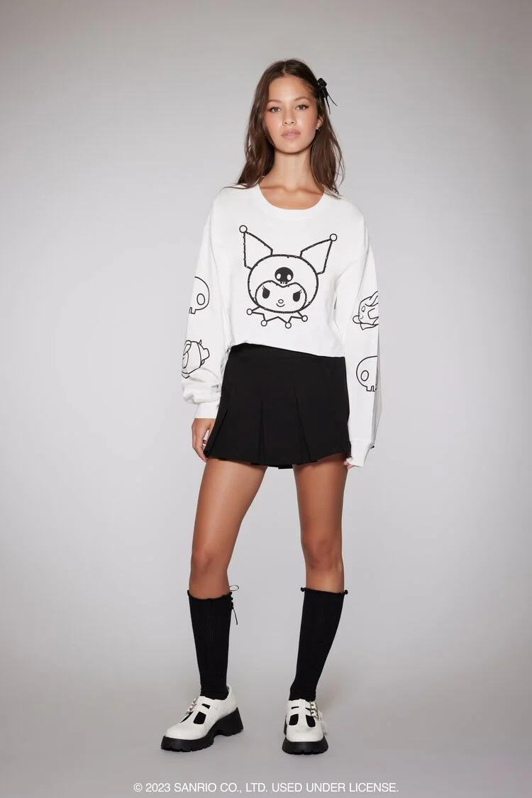 Kuromi Graphic Cropped Tee - Image 4