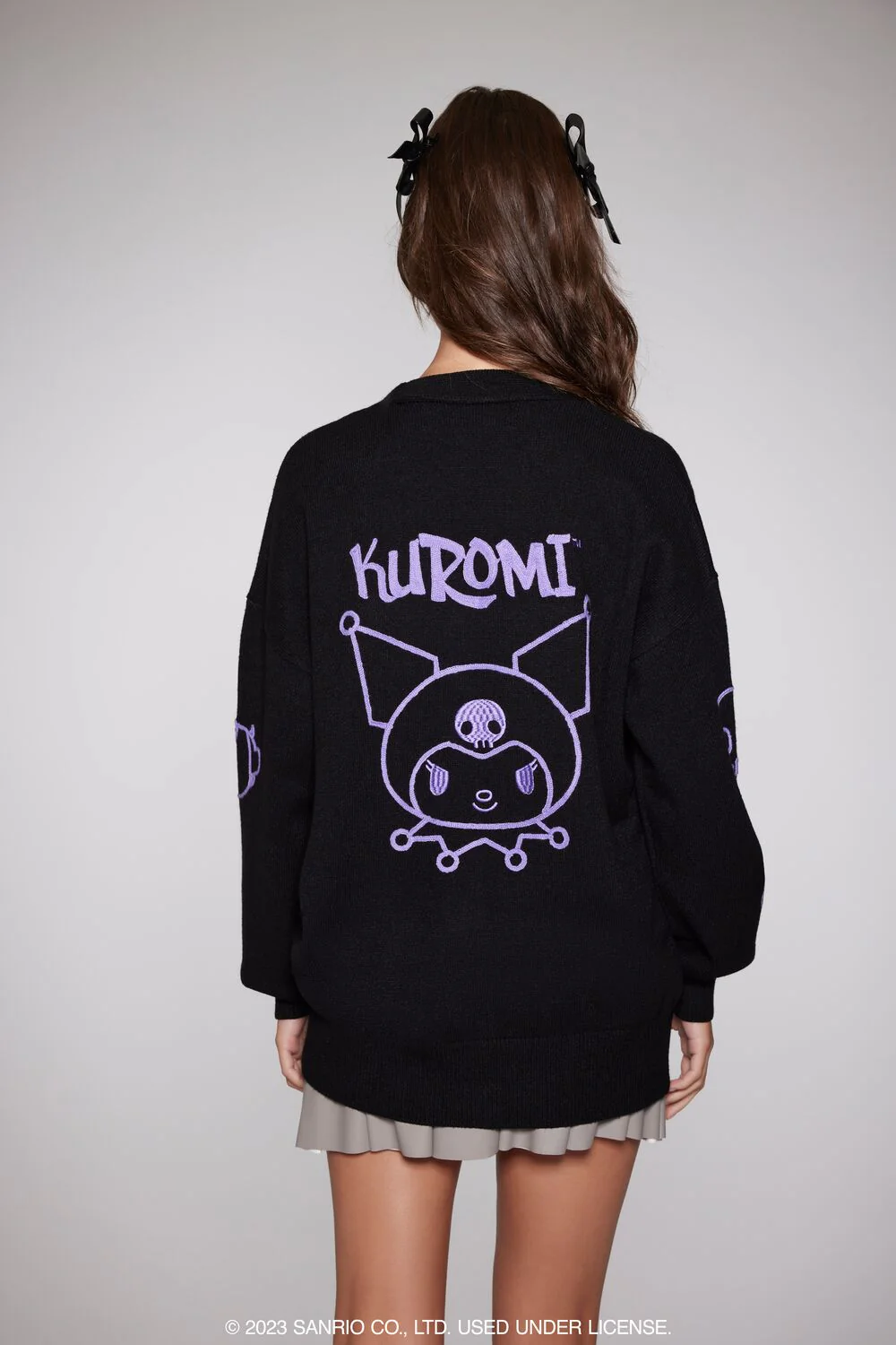 Kuromi Chain Cardigan Sweater - Image 3