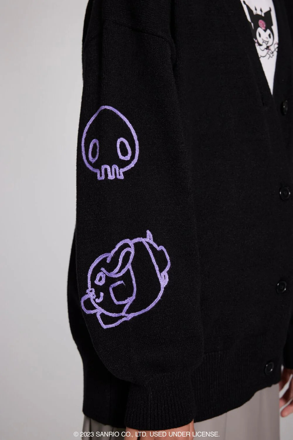 Kuromi Chain Cardigan Sweater - Image 7