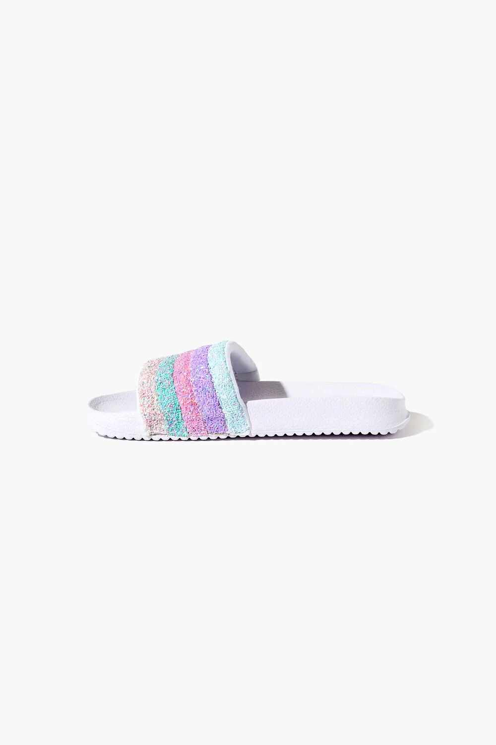 Girls Striped Sequin Slides (Kids) - Image 3