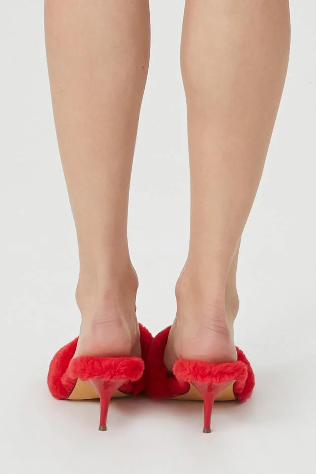 Faux Fur Stiletto Heels - Image 3