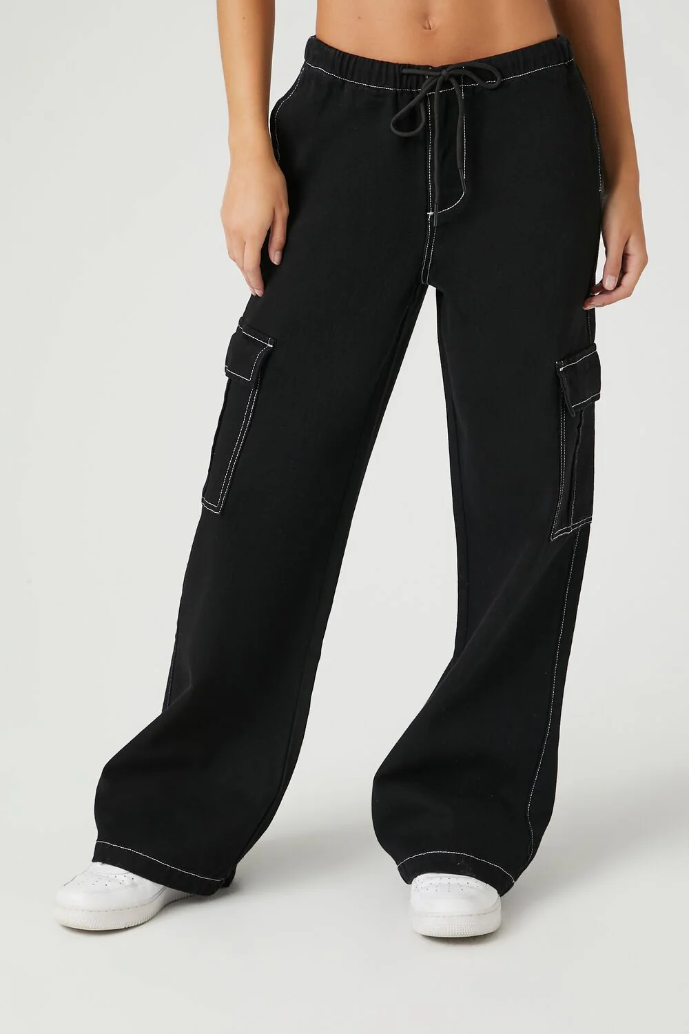 Drawstring Cargo Jeans - Image 2