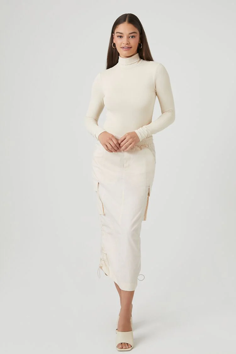 Fitted Mock Neck Bodysuit - Image 10
