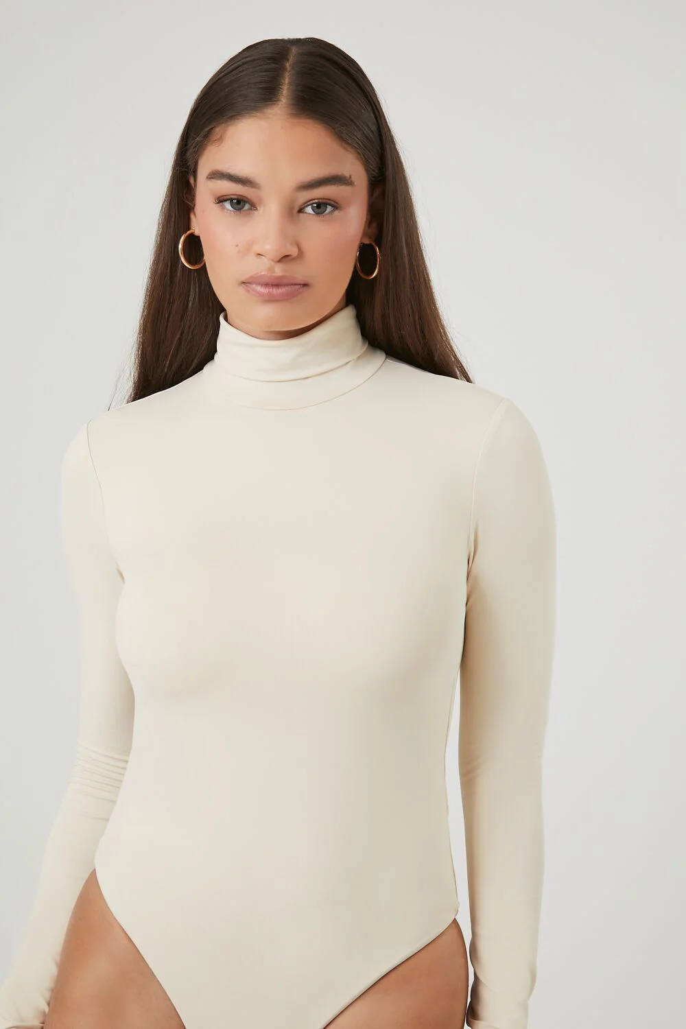 Fitted Mock Neck Bodysuit - Image 11