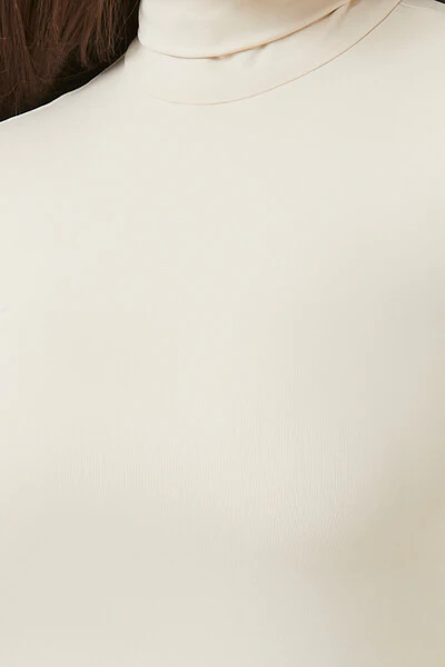 Fitted Mock Neck Bodysuit - Image 12
