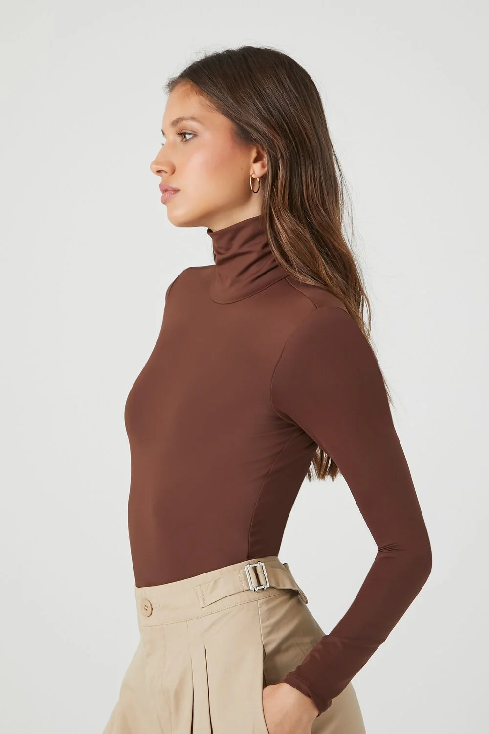 Fitted Mock Neck Bodysuit - Image 14