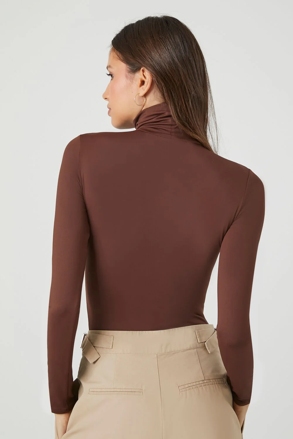 Fitted Mock Neck Bodysuit - Image 15