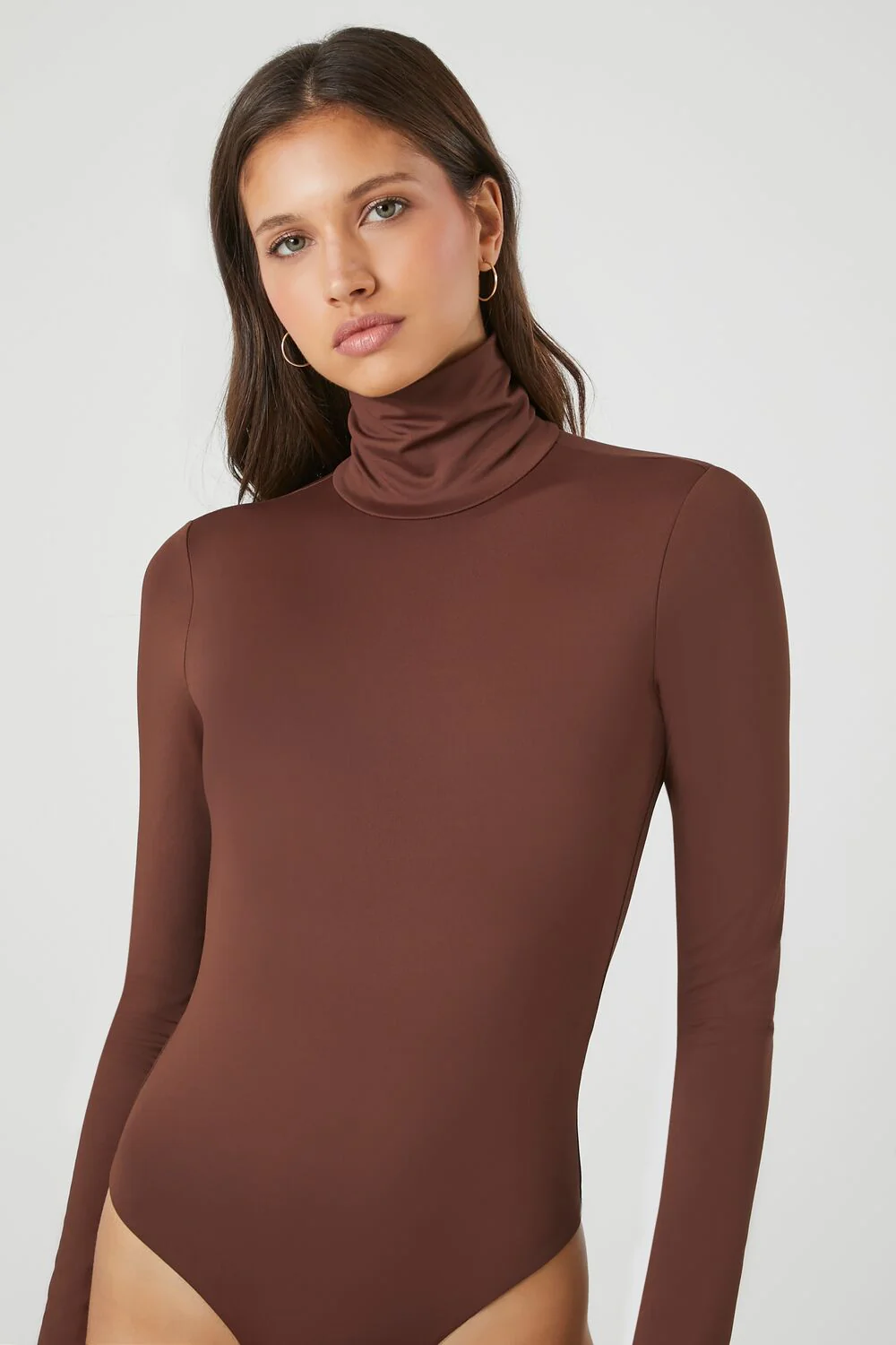 Fitted Mock Neck Bodysuit - Image 17
