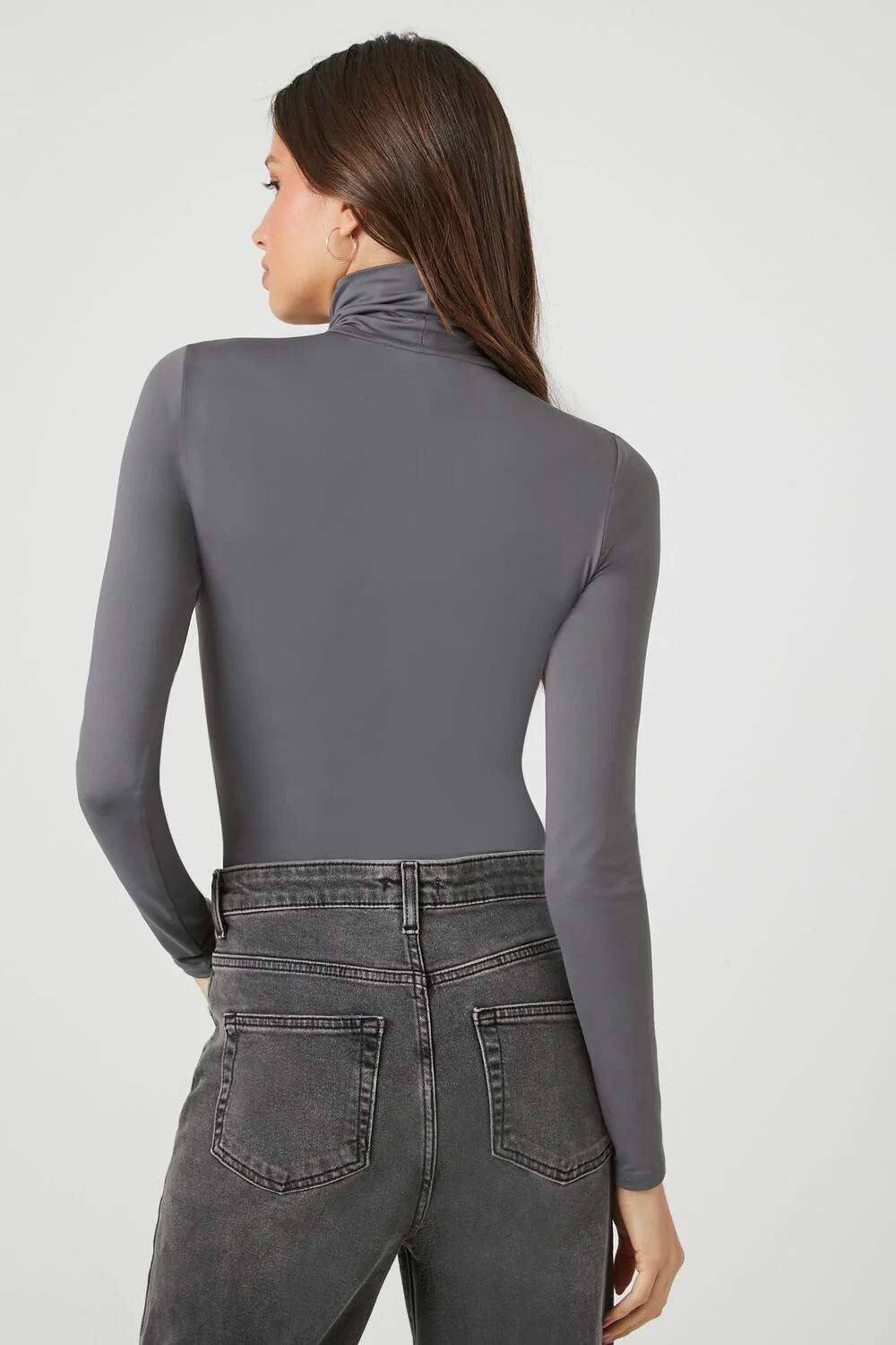 Fitted Mock Neck Bodysuit - Image 21