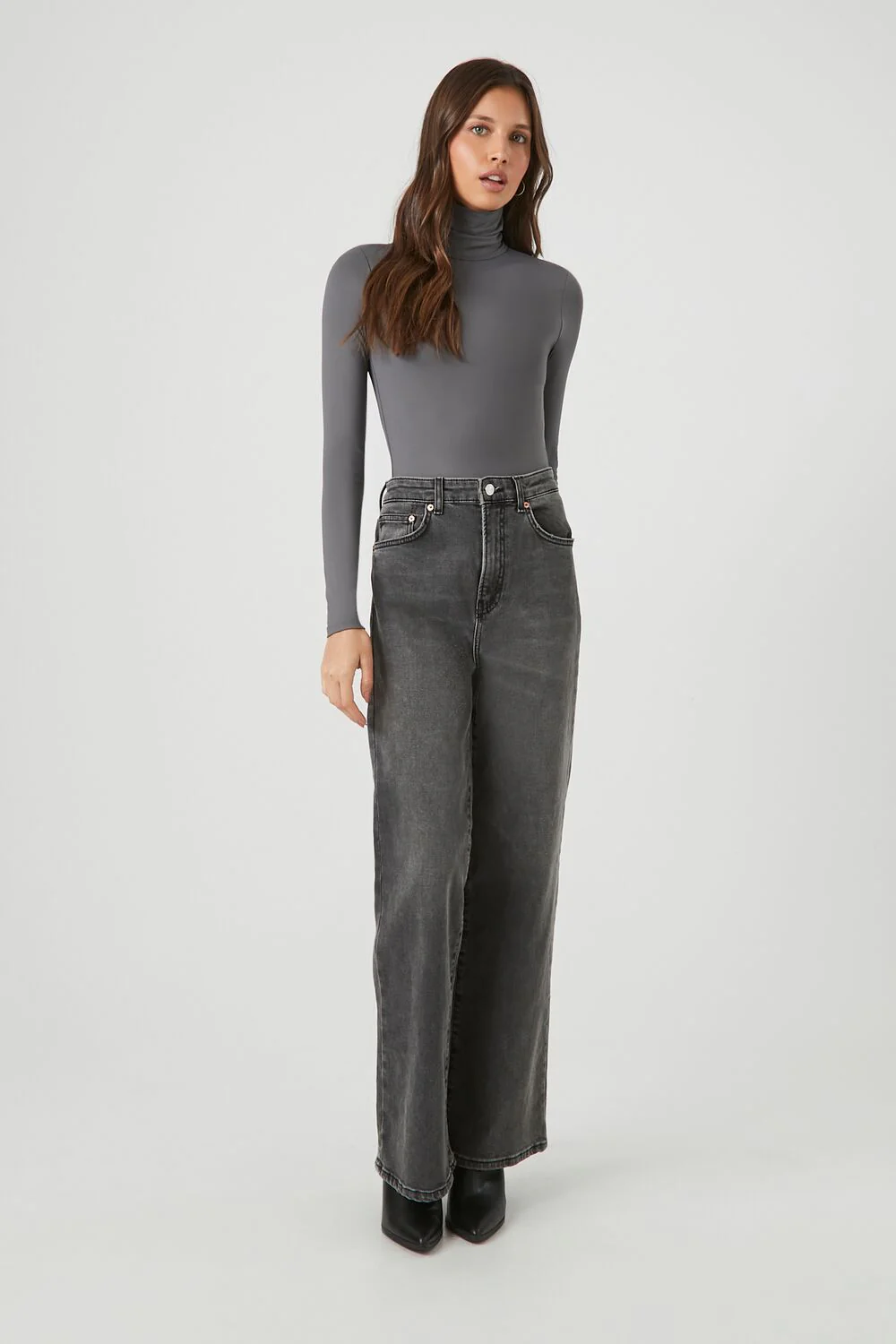 Fitted Mock Neck Bodysuit - Image 22