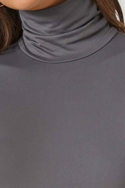 Fitted Mock Neck Bodysuit - Image 24