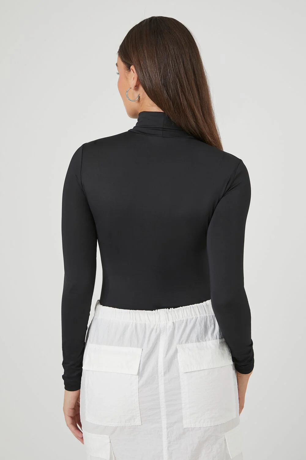 Fitted Mock Neck Bodysuit - Image 3