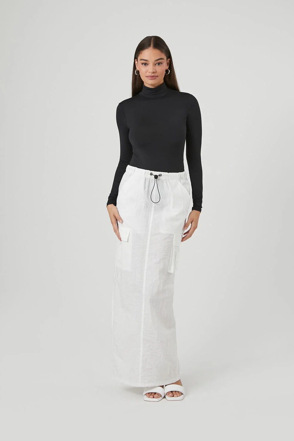 Fitted Mock Neck Bodysuit - Image 4