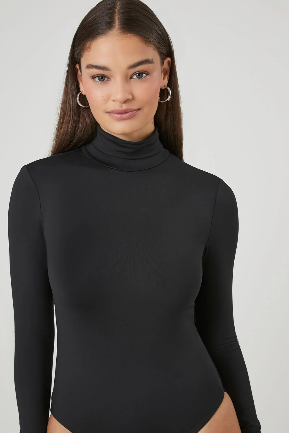 Fitted Mock Neck Bodysuit - Image 5
