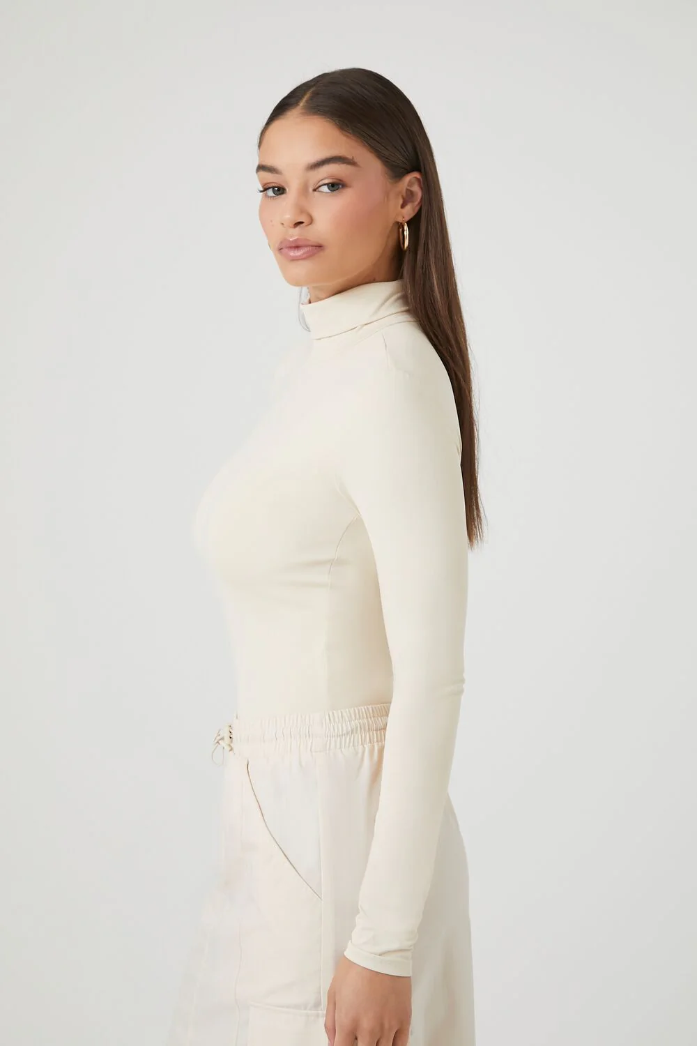 Fitted Mock Neck Bodysuit - Image 8