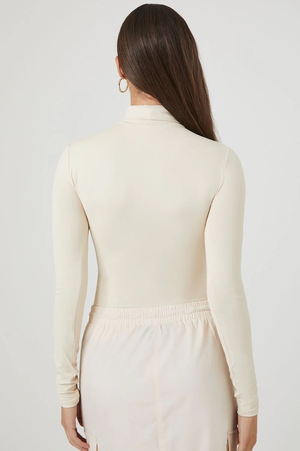 Fitted Mock Neck Bodysuit - Image 9