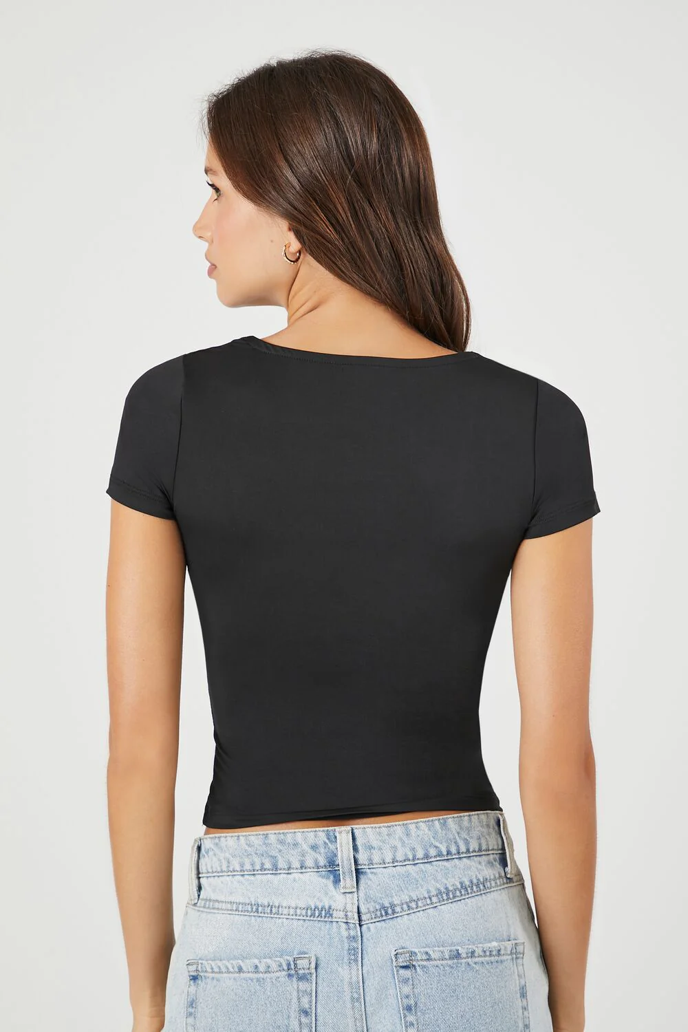 Fitted Square-Neck Tee - Image 3