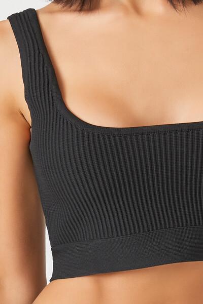 Sweater-Knit Cropped Tank Top - Image 4