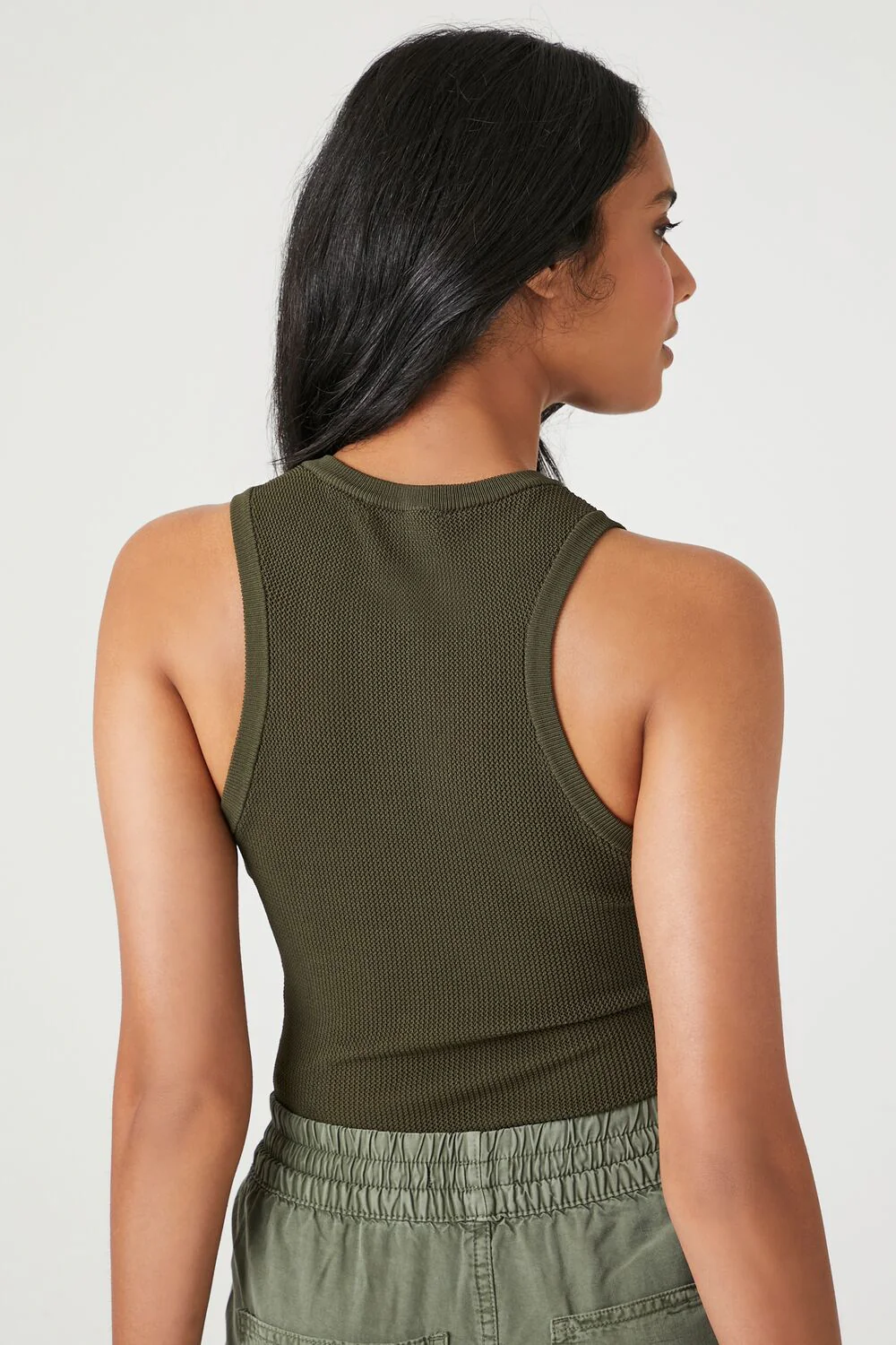 Sweater-Knit Sleeveless Bodysuit - Image 3