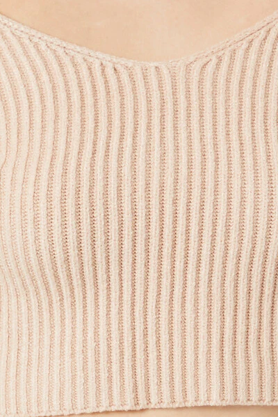 Cropped Rib-Knit Sweater - Image 10