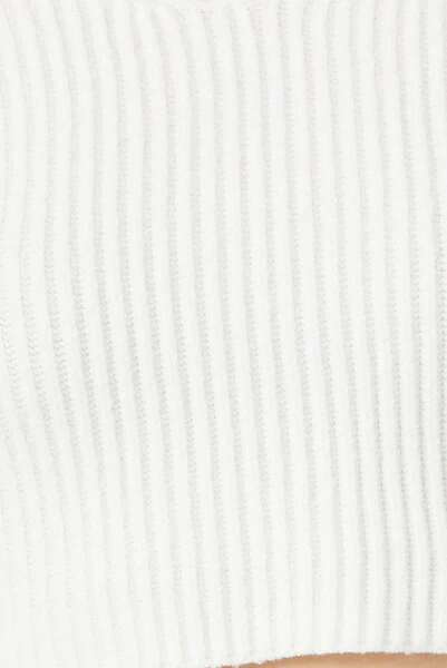 Cropped Rib-Knit Sweater - Image 5