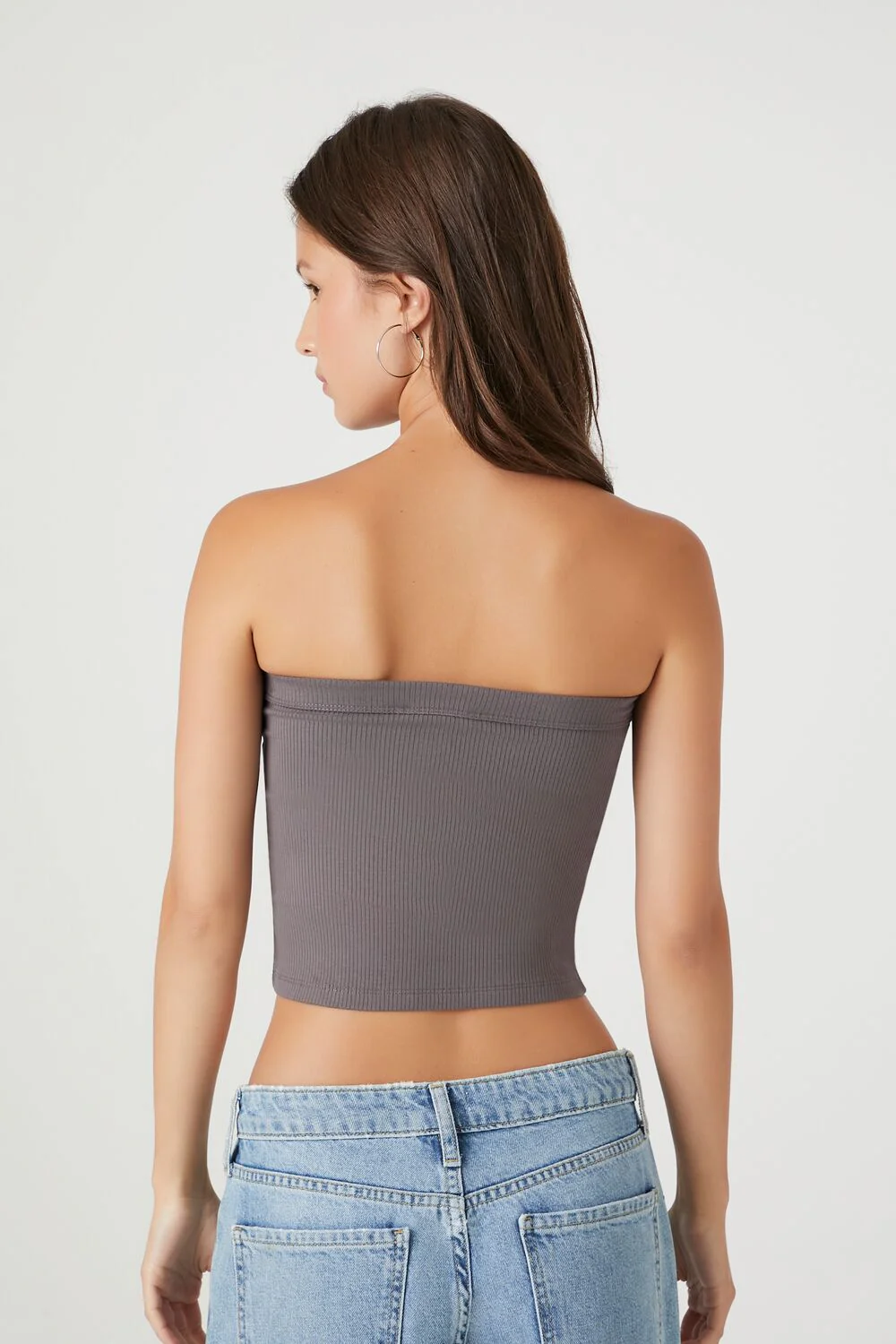 Ribbed Knit Tube Top - Image 3