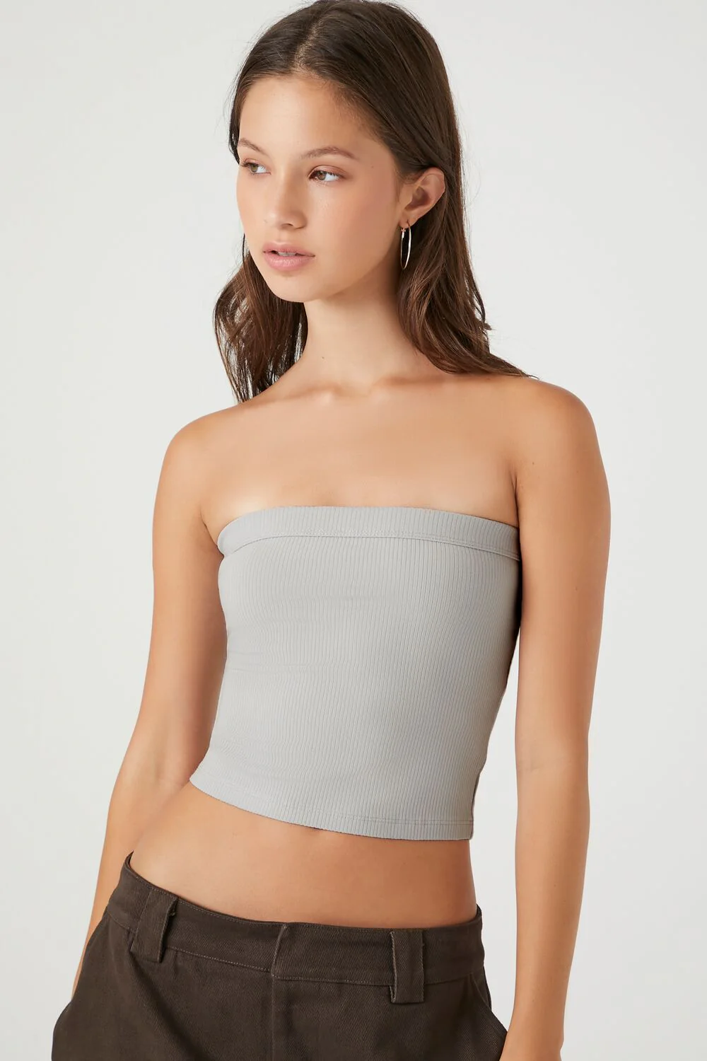 Ribbed Knit Tube Top - Image 6