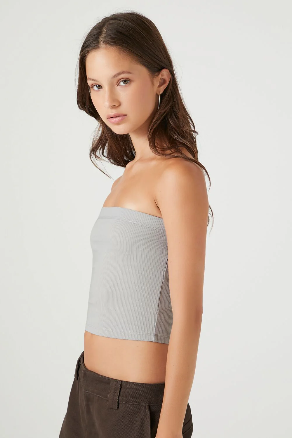 Ribbed Knit Tube Top - Image 7
