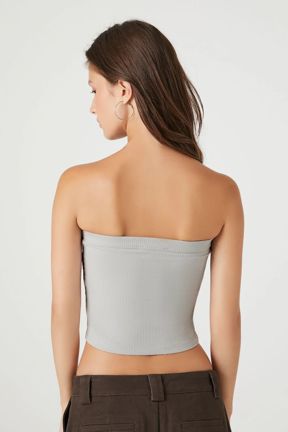 Ribbed Knit Tube Top - Image 8