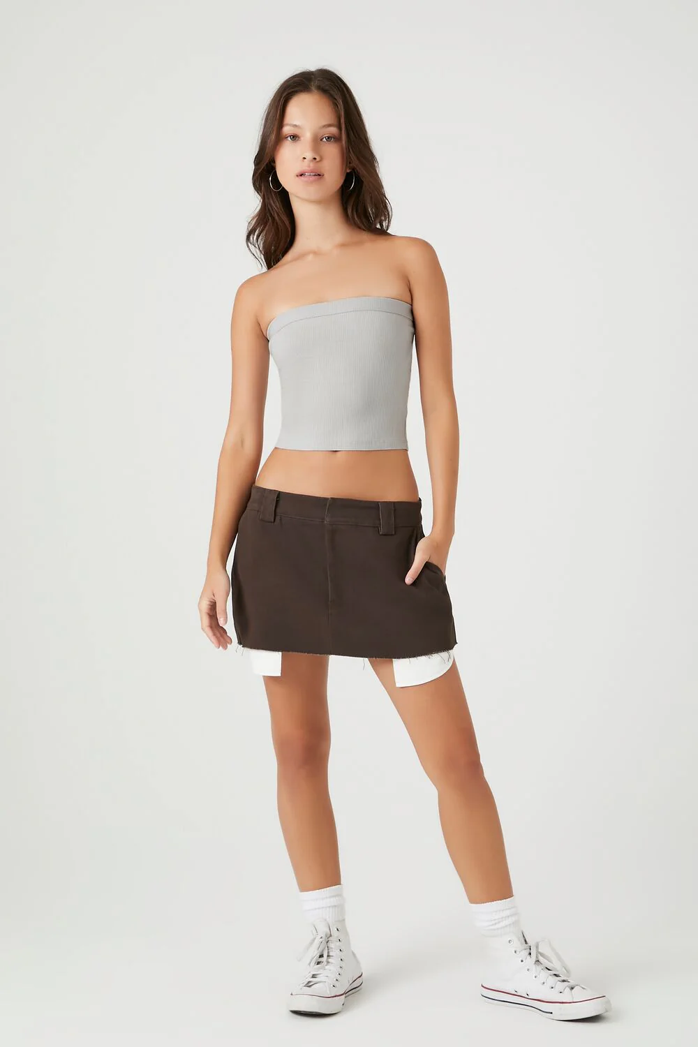 Ribbed Knit Tube Top - Image 9