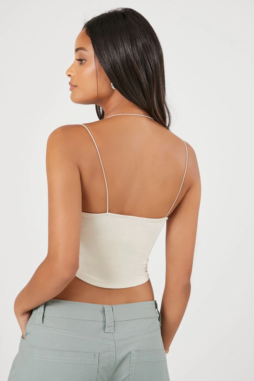 Strappy Bustier Cropped Cami - Image 3