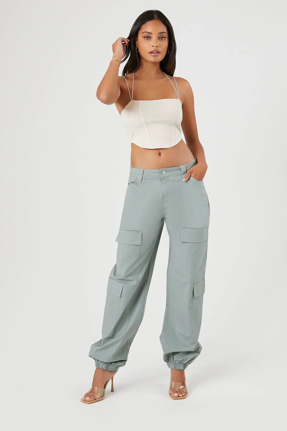 Strappy Bustier Cropped Cami - Image 4