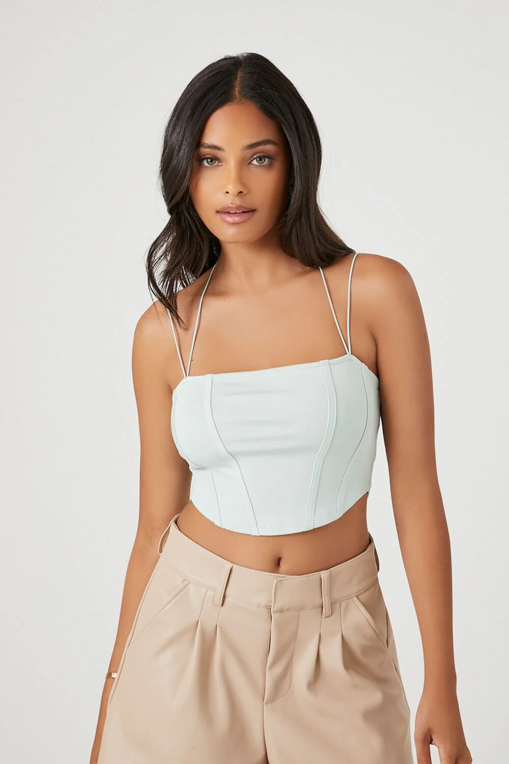Strappy Bustier Cropped Cami - Image 6