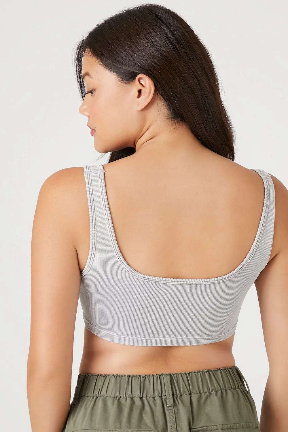 Seamless Ribbed V-Hem Tank Top - Image 13