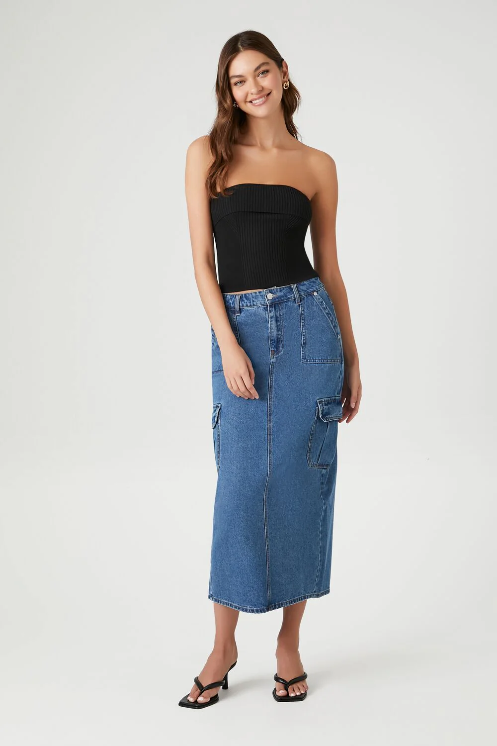 Ribbed Knit Tube Top - Image 4