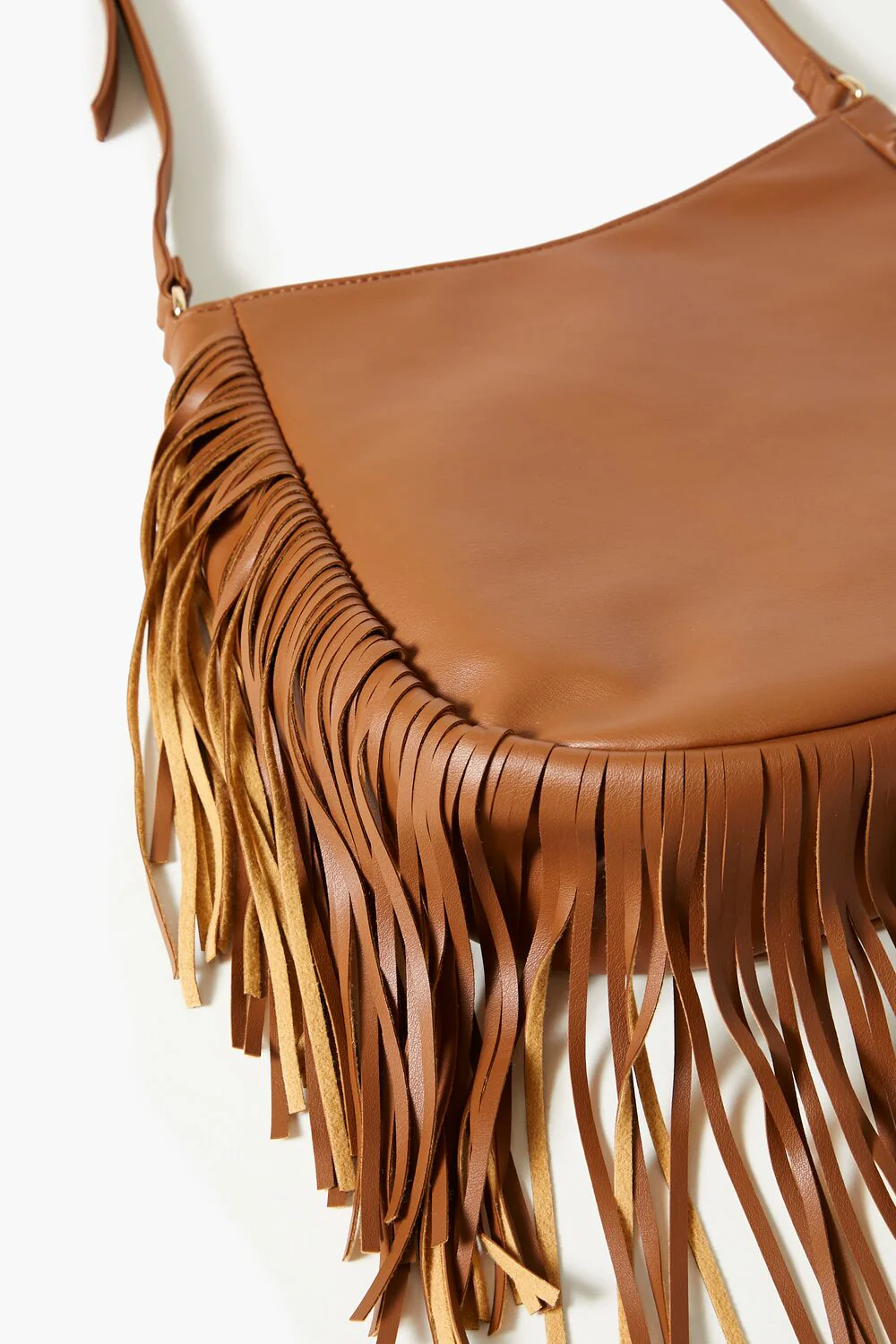 Faux Leather Fringe Handbag - Image 3