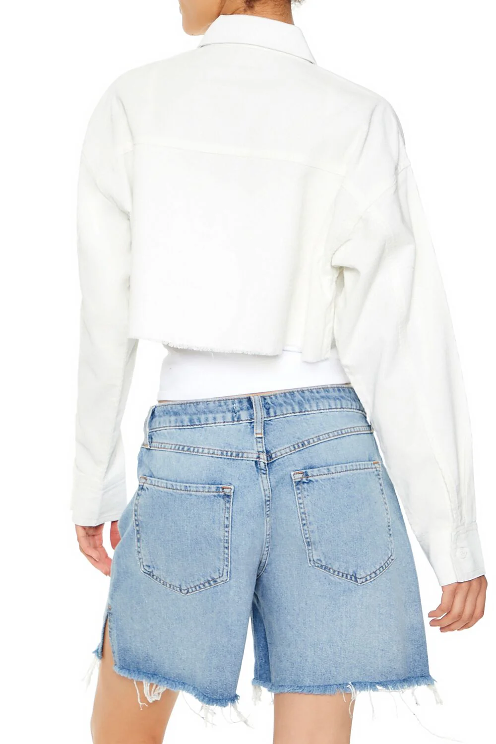 Cropped Corduroy Shirt - Image 5