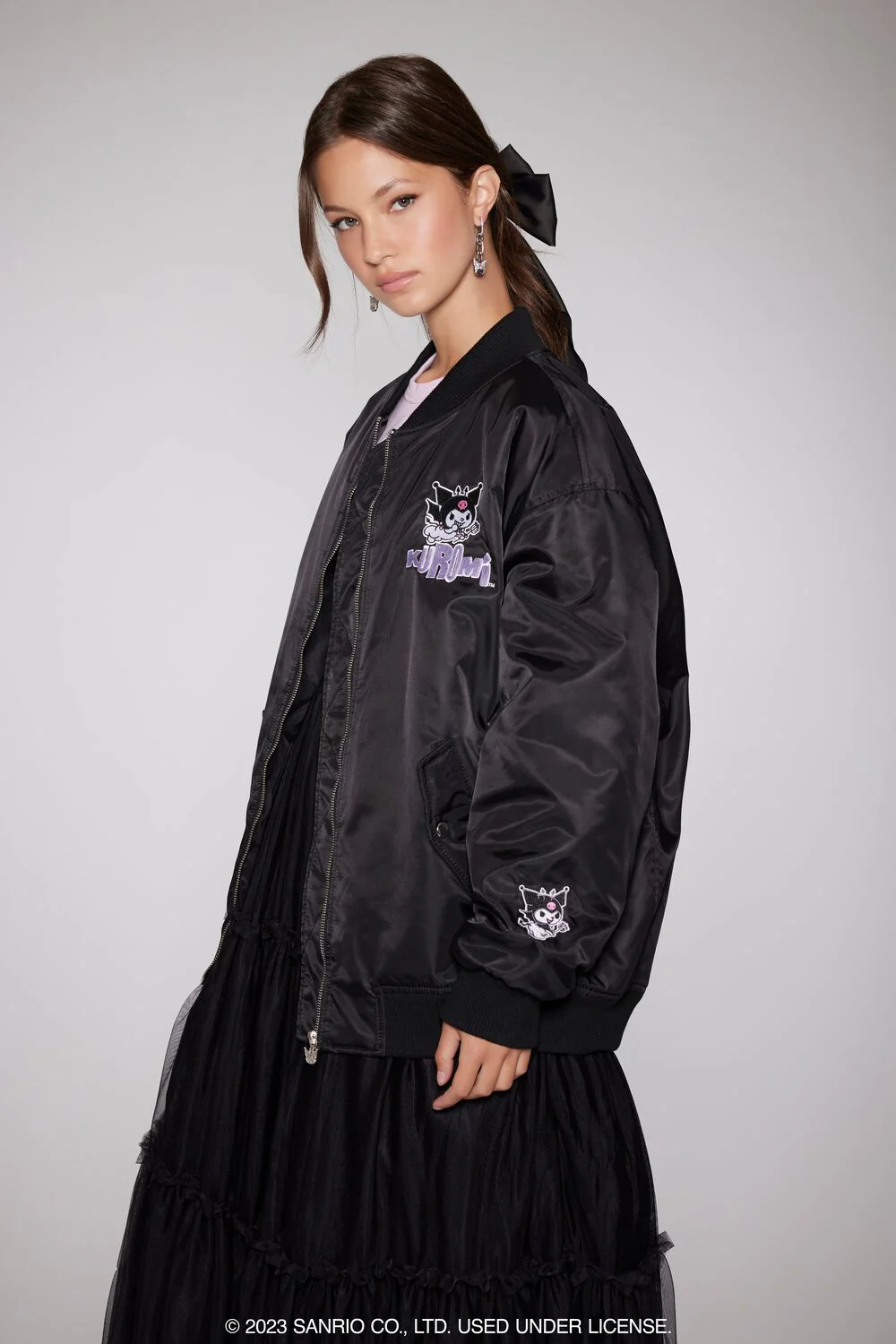 Kuromi Patch Bomber Jacket - Image 2
