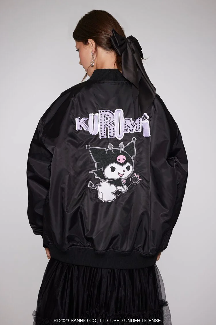 Kuromi Patch Bomber Jacket - Image 3