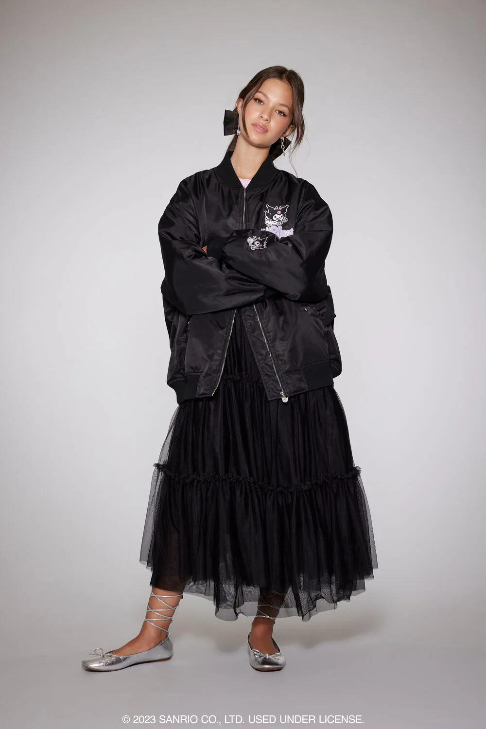 Kuromi Patch Bomber Jacket - Image 4